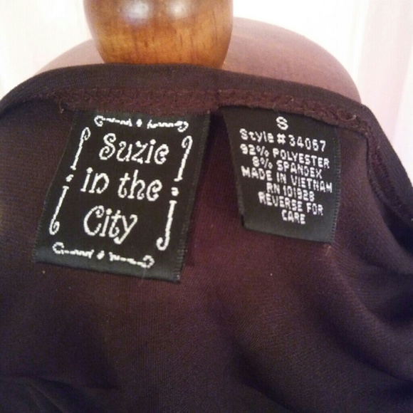 COPY - Chocolate Brown Slinky Top - Picture 7 of 7